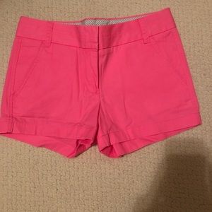 J crew women’s chino shorts casual hot pink